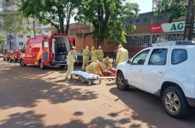 Mulher é atropelada por carro no cruzamento das Ruas Erechim e Voluntários da Pátria