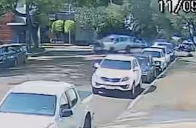 Vídeo mostra mulher sendo atropelada por carro no Centro de Cascavel