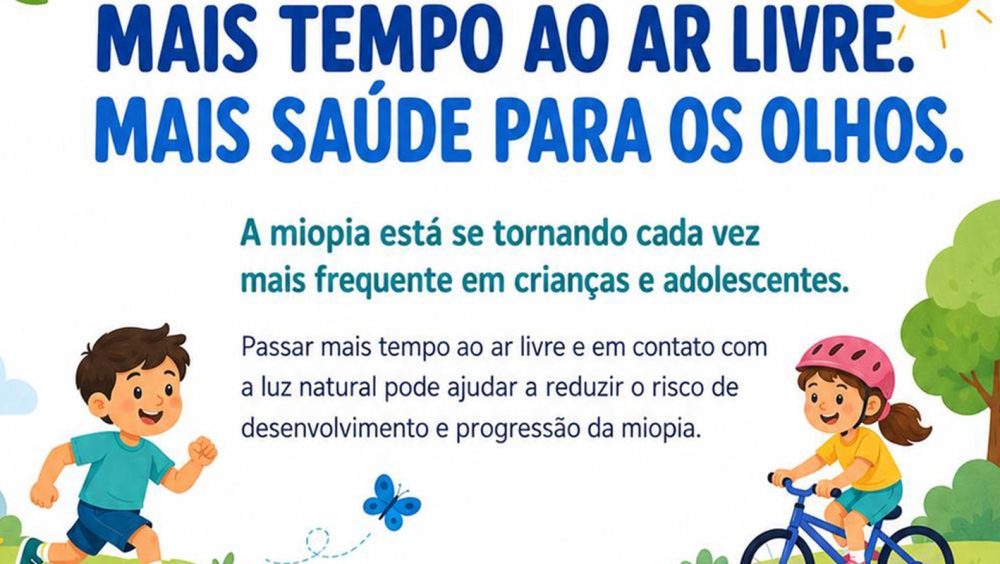 Oftalmologistas alertam para uso de telas e a miopia em crianças Imagem referente a Oftalmologistas alertam para uso de telas e a miopia em crianças