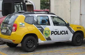 Cão mantido em corrente curta e água suja por 9 anos é resgatado pela PM; tutor acaba preso