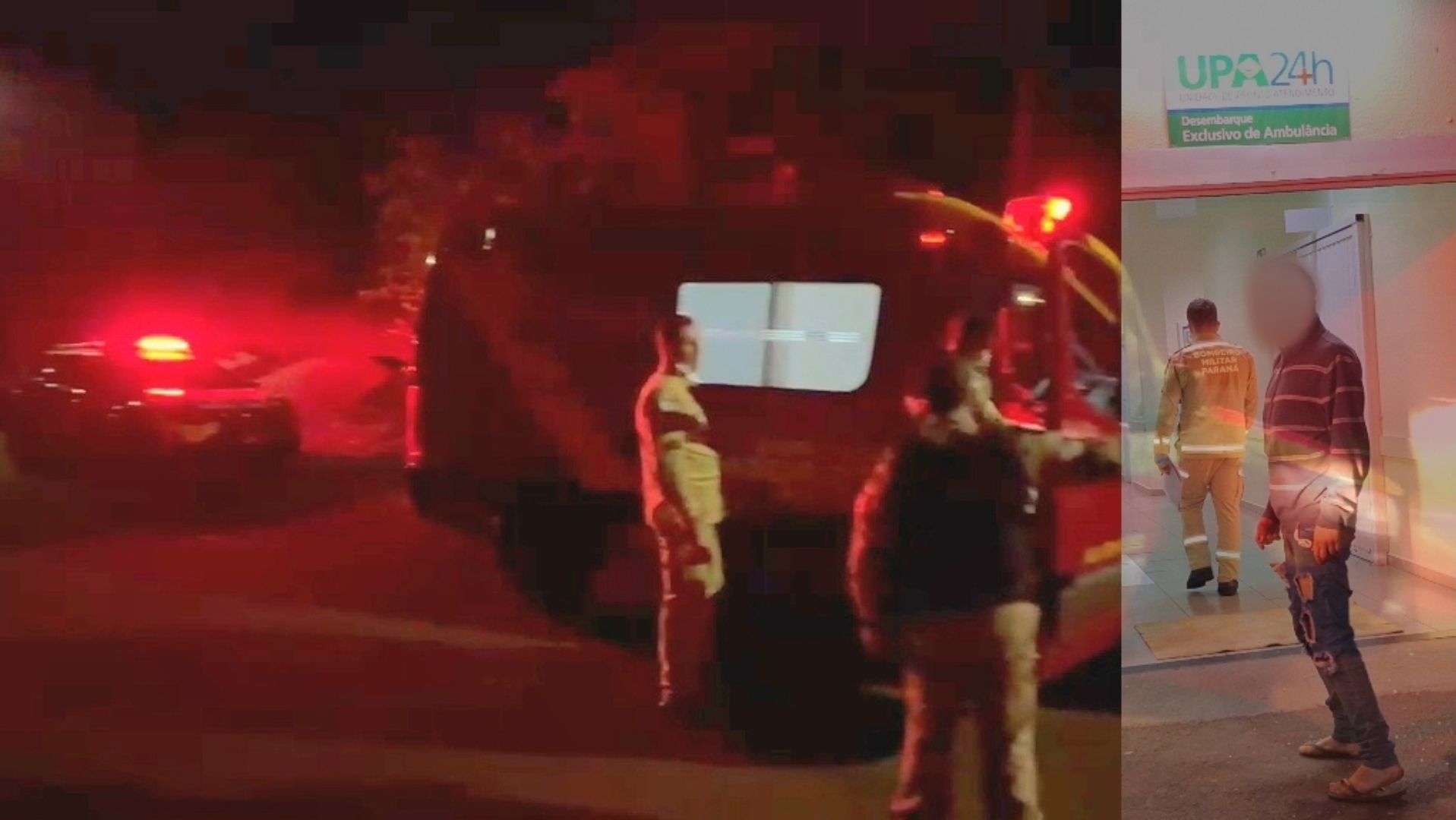 Ferimento no pescoço mobiliza PM e SIATE durante a madrugada na Rua Parecis