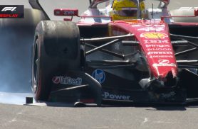 Lewis Hamilton bate Ferrari e provoca bandeira vermelha no TL3 antes da classificação na Espanha