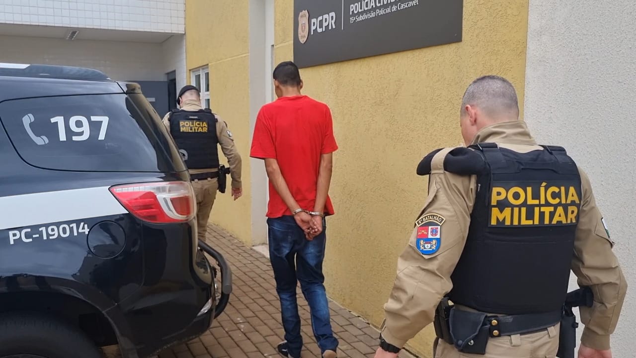 Homem de 27 anos é preso por violência doméstica no bairro Morumbi, em Cascavel