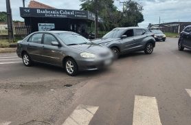 Corolla e Kicks se envolvem em acidente de trânsito no Pioneiros Catarinenses