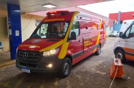 Jovem sofre amputação de dedo do pé após equipamento cair durante trabalho em Cascavel