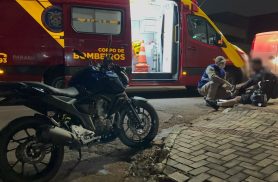 Motociclista fica ferido em acidente nas proximidades do Zoológico