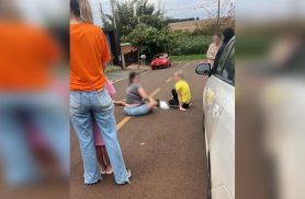 Criança é atropelada por carro enquanto andava de bicicleta em Palotina