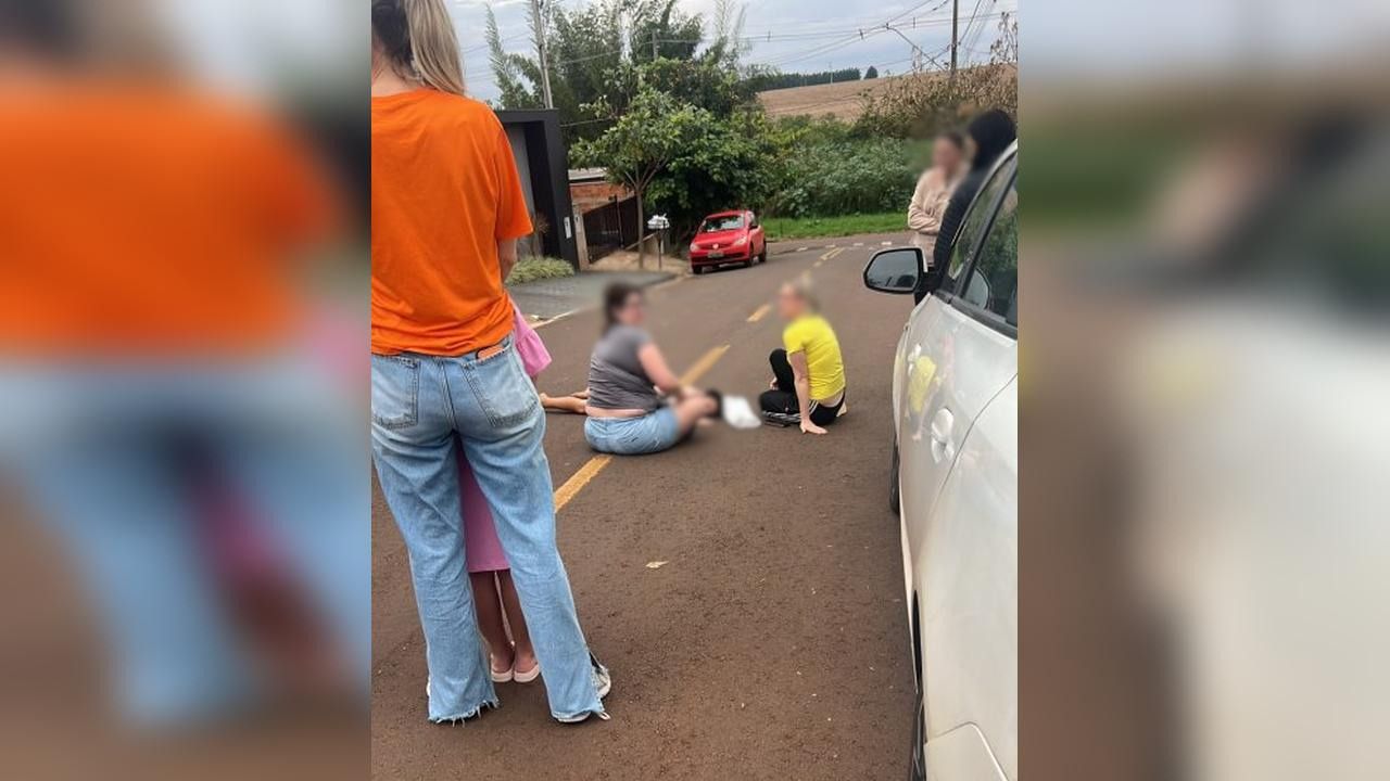 Imagem referente a Criança é atropelada por carro enquanto andava de bicicleta em Palotina