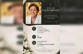 Maria Izaulina Braz, de 76 anos, é velada na ACESC em Cascavel