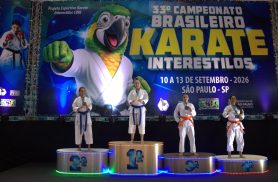 Cascavelense conquista terceiro ouro consecutivo no Campeonato Brasileiro de Karatê Interestilos