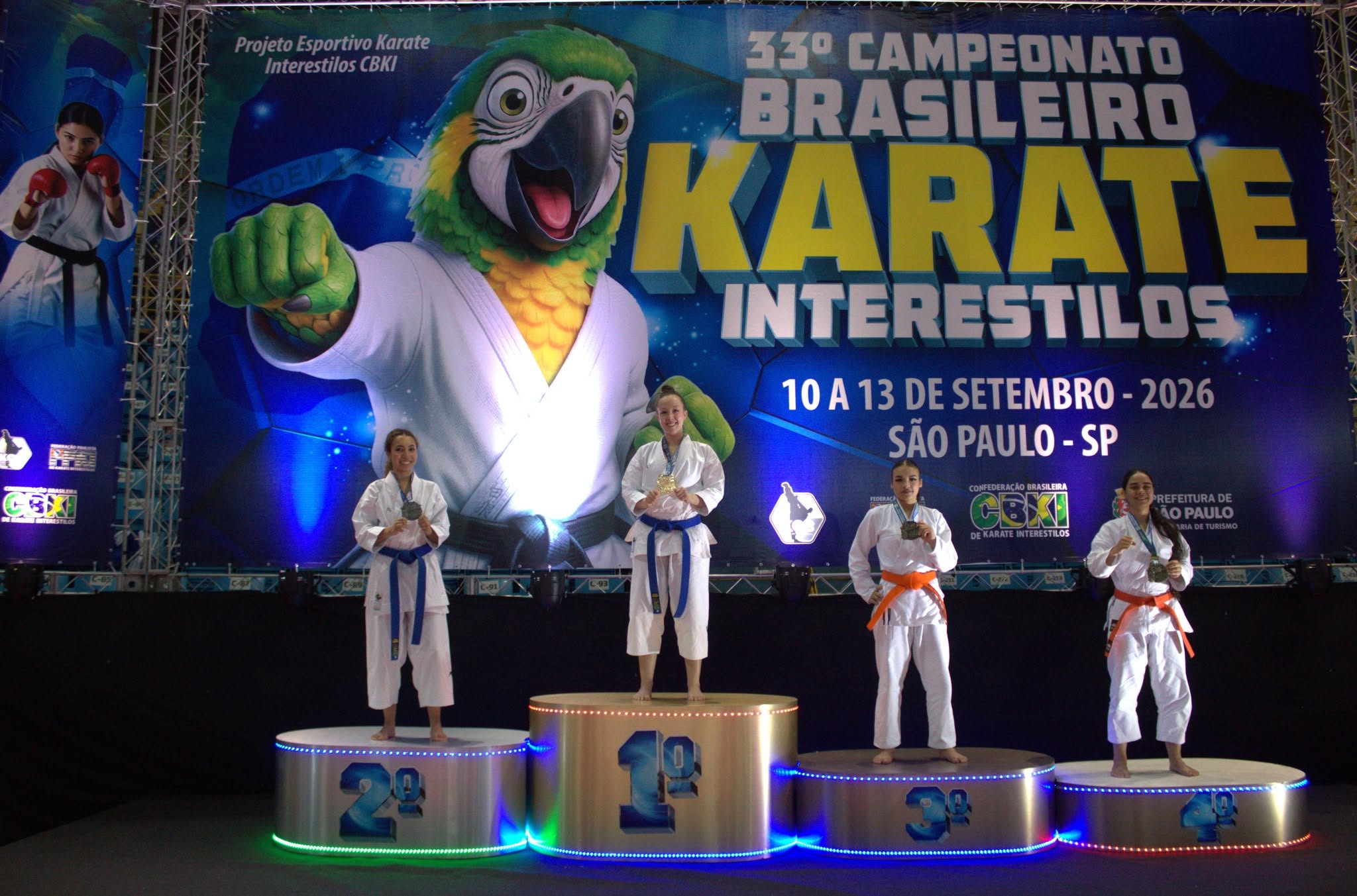 Cascavelense conquista terceiro ouro consecutivo no Campeonato Brasileiro de Karatê Interestilos