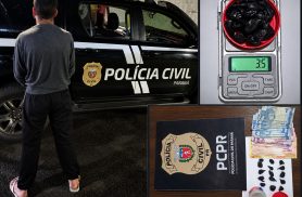 Polícia Civil prende homem com mandado de prisão e 19 porções de cocaína em Matelândia Polícia Civil prende homem com mandado de prisão e 19 porções de cocaína em Matelândia