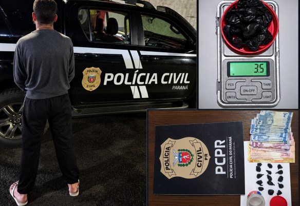 Polícia Civil prende homem com mandado de prisão e 19 porções de cocaína em Matelândia Polícia Civil prende homem com mandado de prisão e 19 porções de cocaína em Matelândia