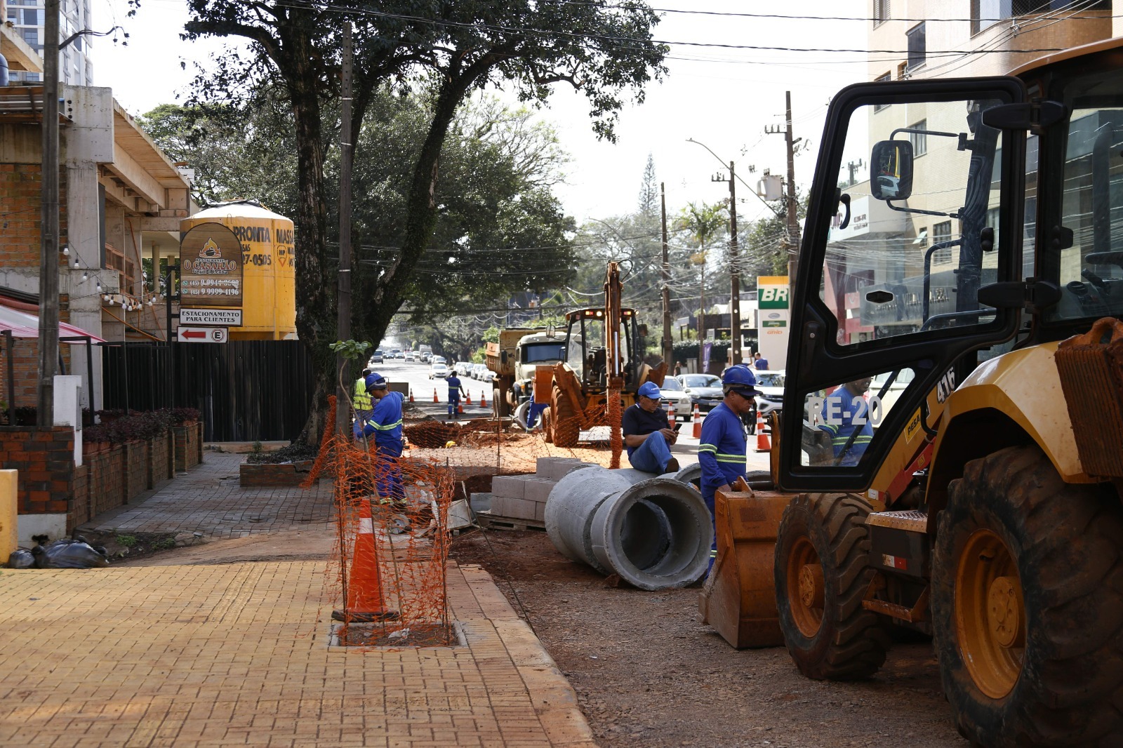 Obras de drenagem na Rua Olavo Bilac avançam para nova etapa na quarta-feira (16) Imagem referente a Obras de drenagem na Rua Olavo Bilac avançam para nova etapa na quarta-feira (16)