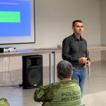 Imagem relativa a Casa Militar no BPFRON: Coronel Tordoro ministra palestra para futuros policiais em Guaíra