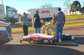 Atropelamento deixa vítima na marginal da BR-277, em Cascavel