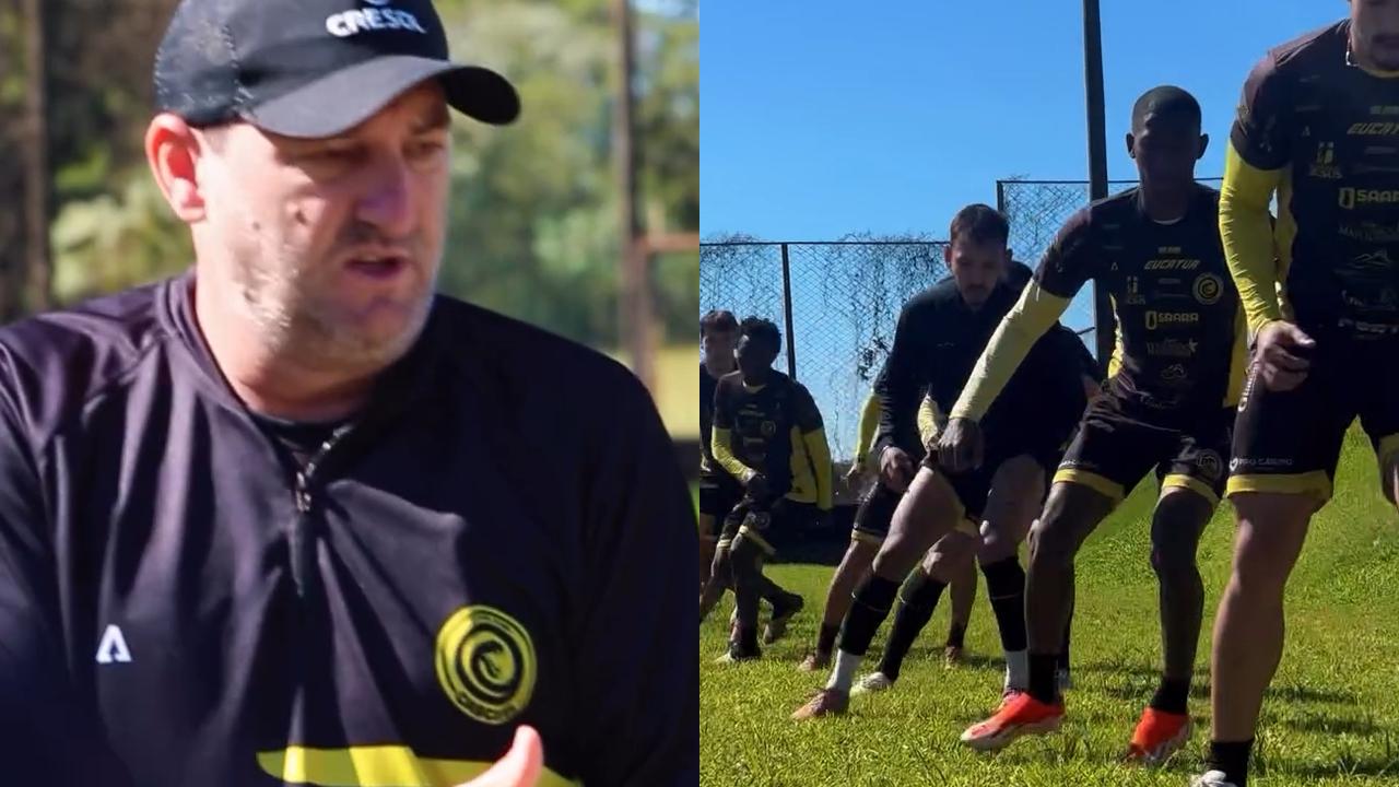 Primeiro treino de Rodrigo Cascca no FC Cascavel mira próximo desafio Imagem referente a Primeiro treino de Rodrigo Cascca no FC Cascavel mira próximo desafio