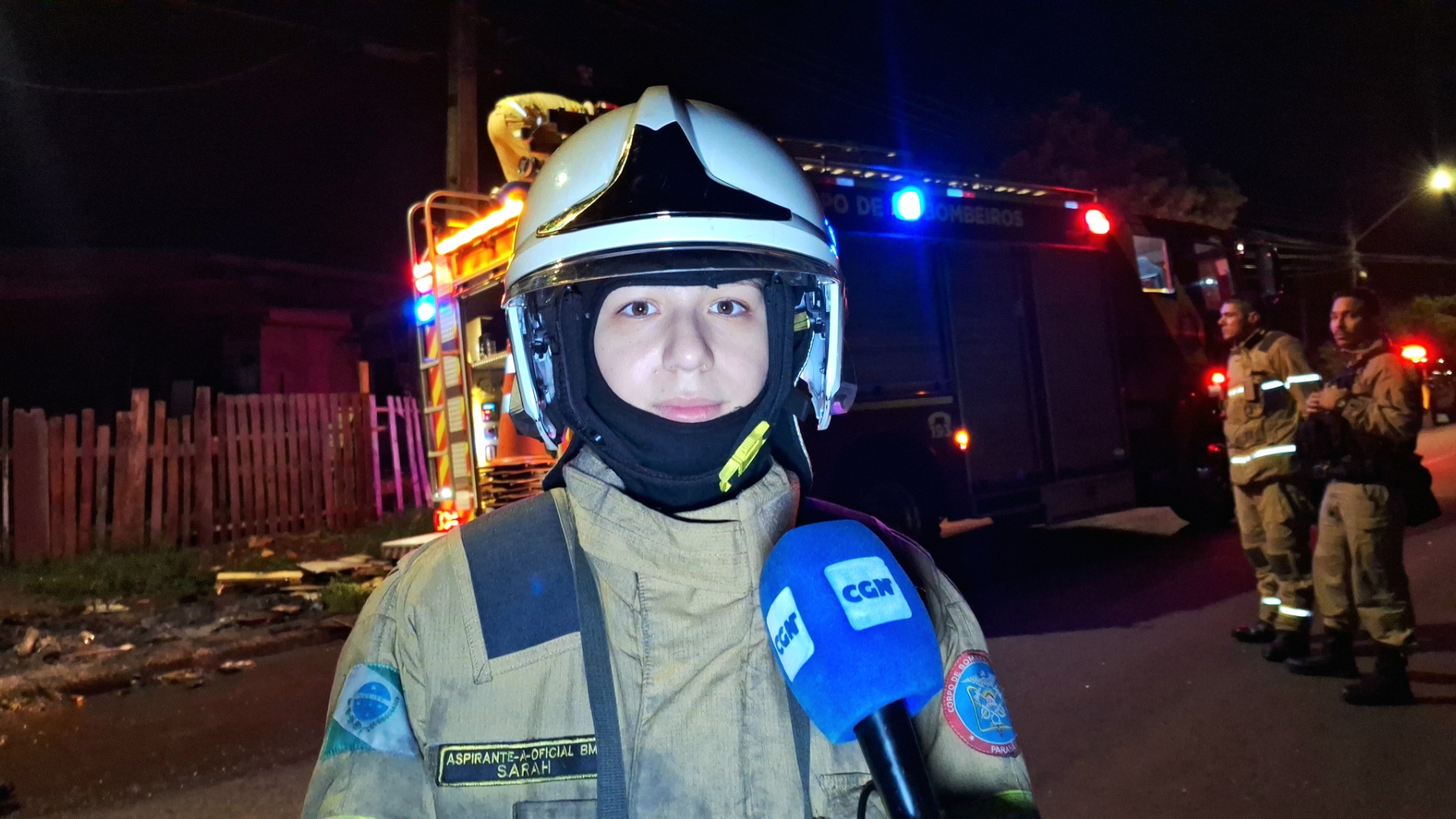 Aspirante Sarah conversa com a CGN e detalha combate a incêndio no Cataratas