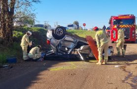 Capotamento na BR-369 em Cascavel resulta em morte de mulher
