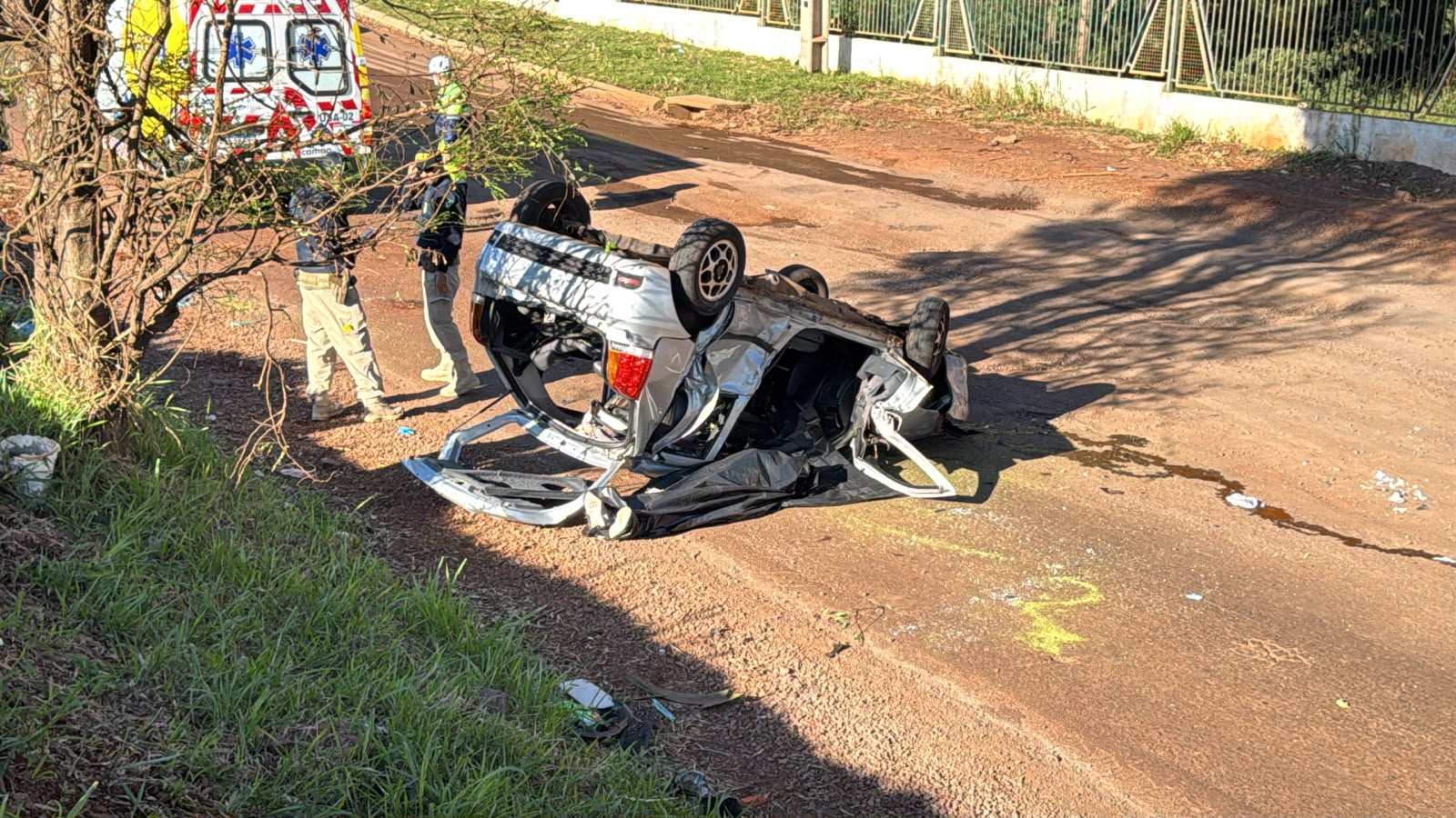 Idosa que morreu em capotamento na BR-369 em Cascavel é avó de sobrevivente Imagem referente a Idosa que morreu em capotamento na BR-369 em Cascavel é avó de sobrevivente
