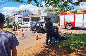 Acidente em Cascavel deixa duas mulheres feridas no Santa Cruz