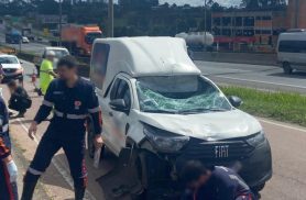 Ciclista morre após colisão com carro na marginal da BR-376 em São José dos Pinhais