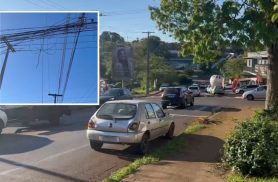 Fiação arrebentada e trânsito violento preocupam moradores no bairro Brasília
