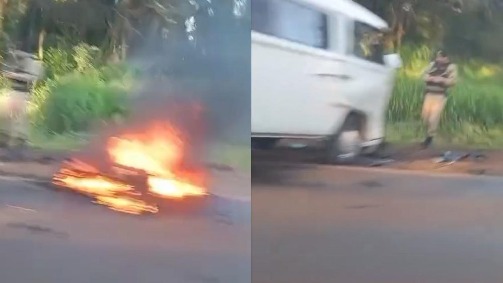 Imagem referente a Acidente entre Kombi e moto deixa mulher morta na PR-317, em Toledo