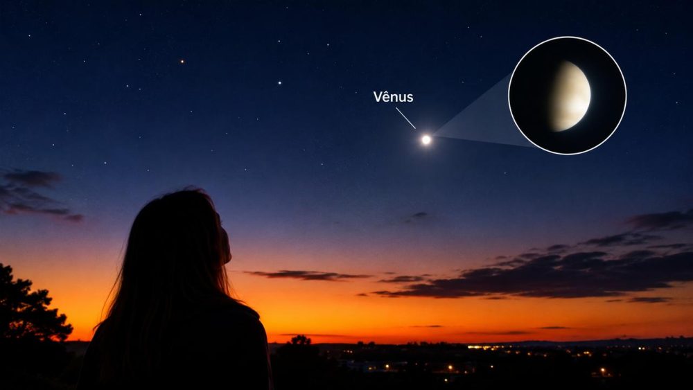 Imagem referente a É hoje! Vênus atinge brilho máximo e promete espetáculo no céu