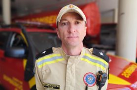 Aspirante do Corpo de Bombeiros relata que capotamento na BR-163 foi mais leve que o informado