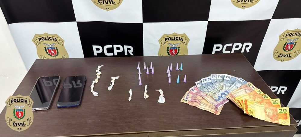 PCPR prende duas pessoas por tráfico de drogas em Fazenda Rio Grande Imagem referente a PCPR prende duas pessoas por tráfico de drogas em Fazenda Rio Grande