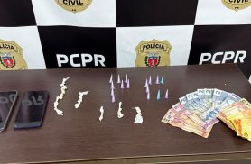 PCPR prende duas pessoas por tráfico de drogas em Fazenda Rio Grande