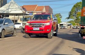 Jovem novato sofre fratura na perna em acidente de trabalho dentro de empresa em Cascavel