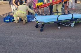 Idoso fica ferido em acidente de trânsito no Santa Cruz em Cascavel