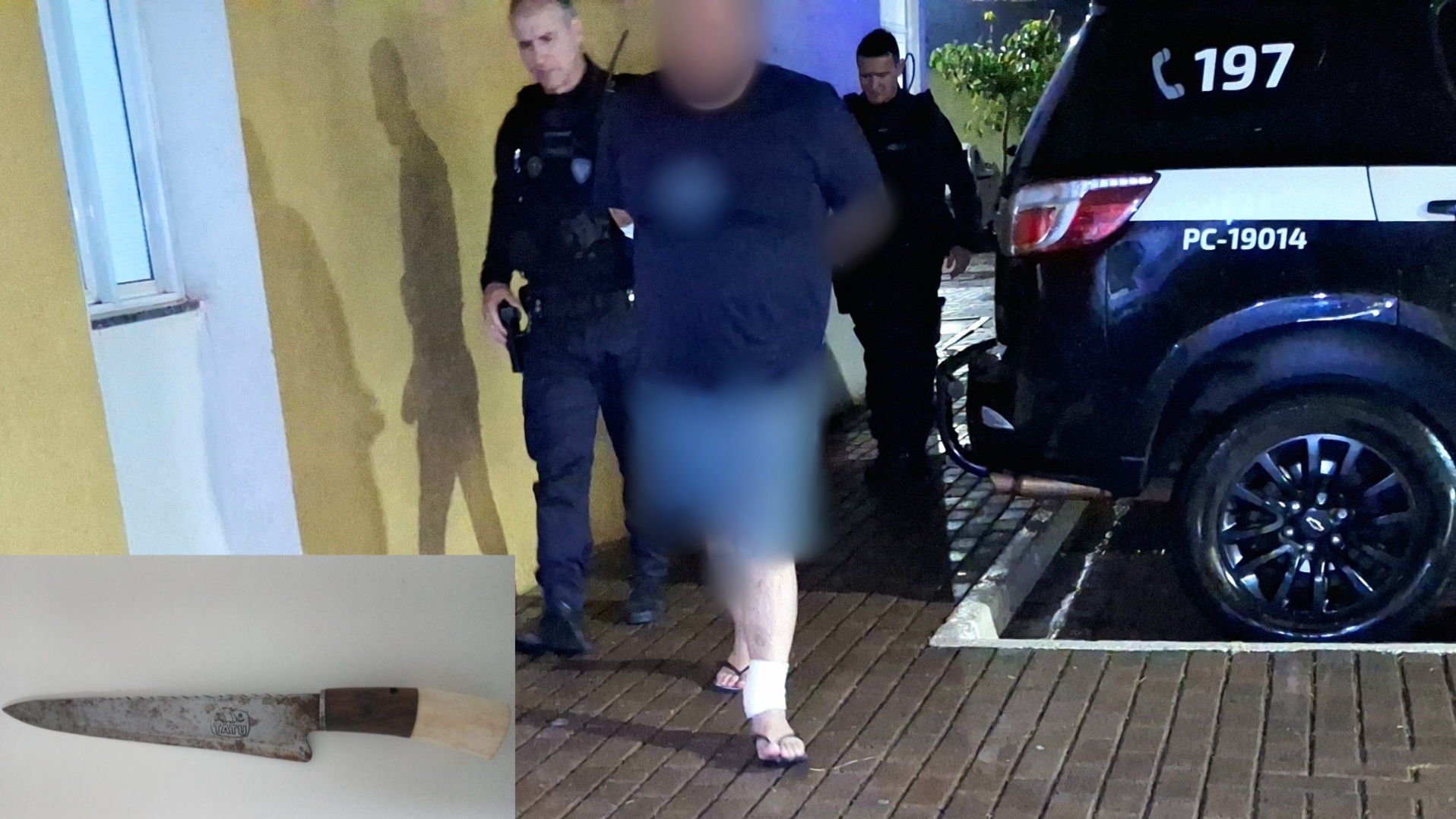 Homem é detido após agredir companheira e ameaçar tirar a própria vida no São Cristóvão