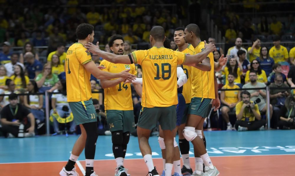 Imagem referente a Brasil vence Venezuela e está no mundial de vôlei masculino