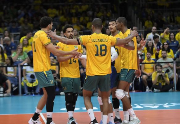 Brasil vence Venezuela e está no mundial de vôlei masculino