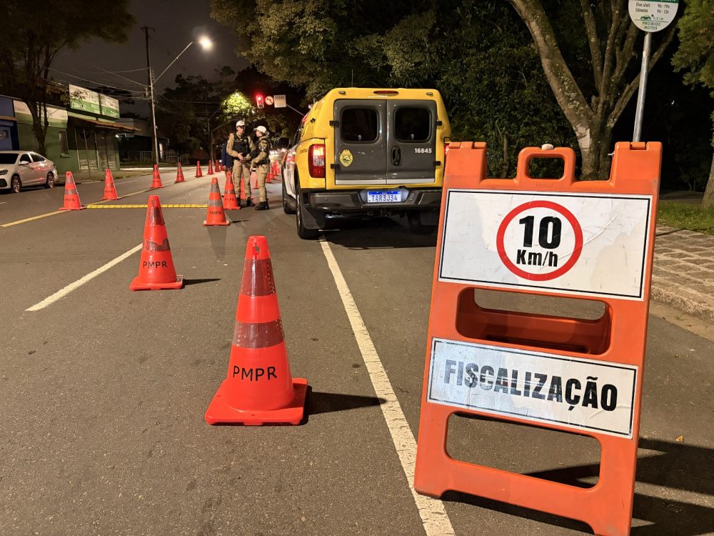Imagem referente a Operação Lei Seca prende três por embriaguez ao volante em fiscalização no Batel e Alto da XV