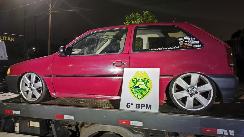 Polícia Militar recupera Gol furtado pouco tempo após crime no Alto Alegre em Cascavel Imagem referente a Polícia Militar recupera Gol furtado pouco tempo após crime no Alto Alegre em Cascavel