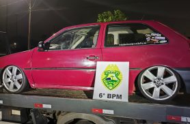 Polícia Militar recupera Gol furtado pouco tempo após crime no Alto Alegre em Cascavel