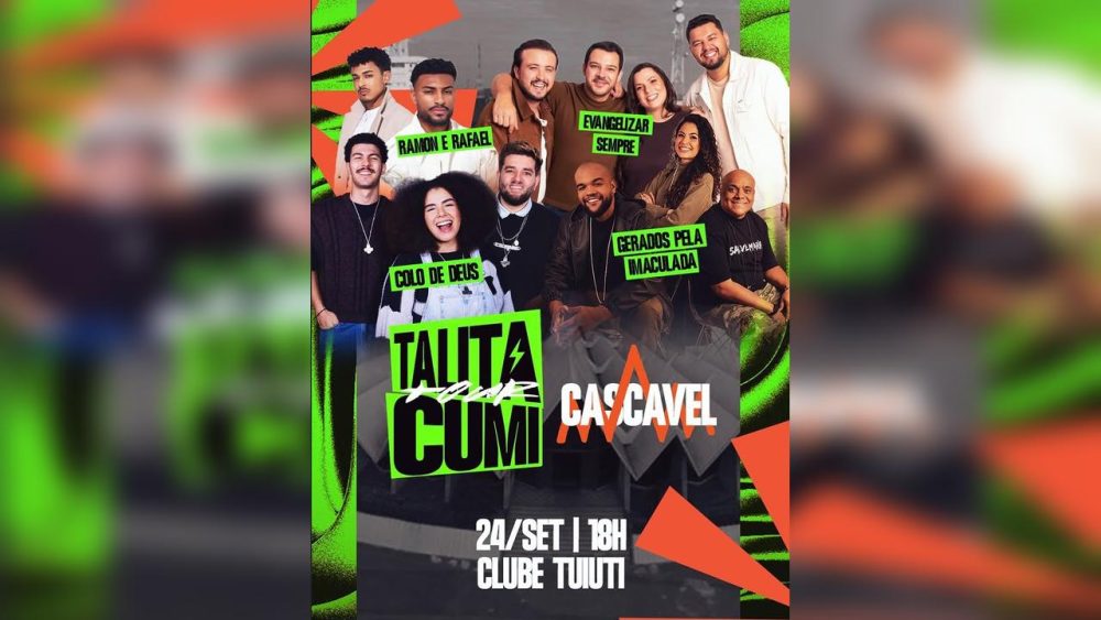 Imagem referente a Cascavel recebe festival Talita Cumi Tour com entrada solidária