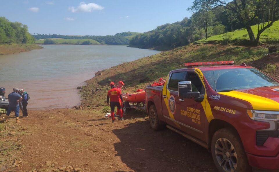 Imagem referente a Corpo de jovem desaparecido é encontrado após uma semana de buscas em represa no Paraná