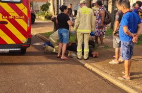 Dois meninos ficam feridos após colisão entre bicicletas no Bairro Riviera