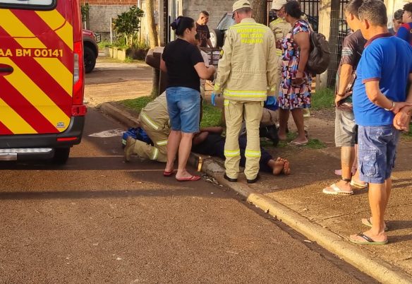 Dois meninos ficam feridos após colisão entre bicicletas no Bairro Riviera Dois meninos ficam feridos após colisão entre bicicletas no Bairro Riviera