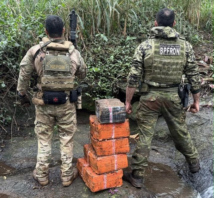 Imagem referente a Apreensão de maconha em Foz do Iguaçu mobiliza PF, PM e Exército