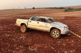 Acidente com capotamento deixa uma pessoa morta em Nova Aurora