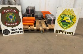 BPFRON e Polícia Federal apreendem 88,9 quilos de maconha em Foz do Iguaçu
