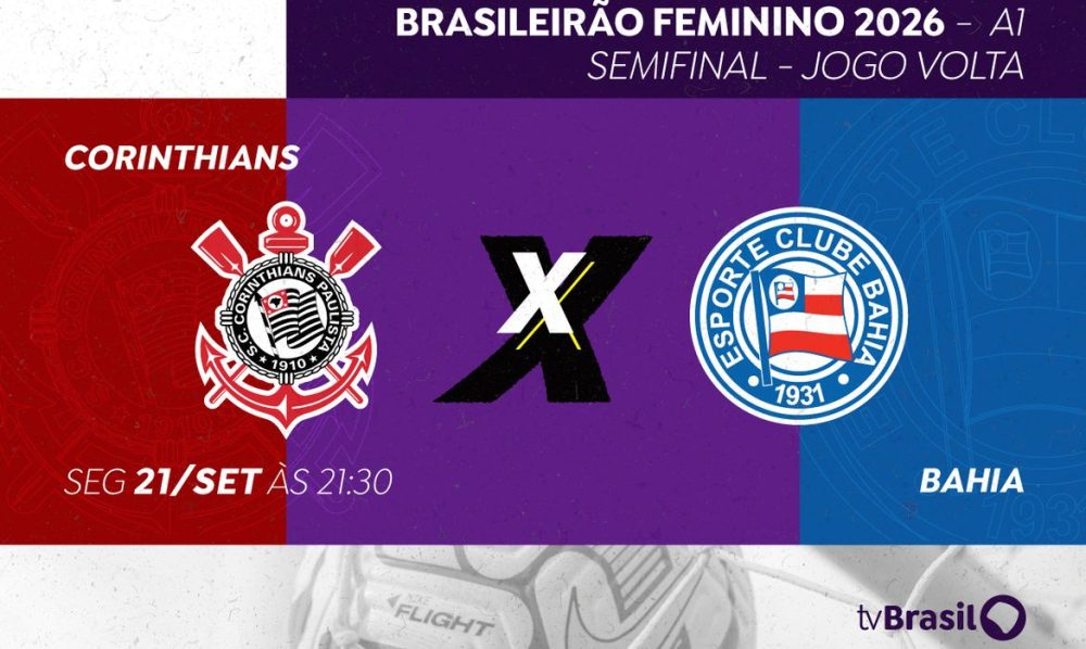 Imagem referente a Futebol feminino: TV Brasil exibe Corinthians e Bahia pela semifinal
