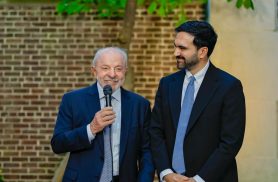 Nos EUA, Lula se reúne com prefeito de Nova York e presidente uruguaio