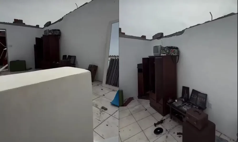 Morador de Pelotas mostra nas redes estragos causados por tempestade Imagem referente a Morador de Pelotas mostra nas redes estragos causados por tempestade